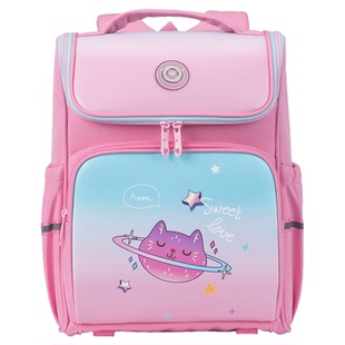 卡拉羊小学生书包女孩一年级儿童护脊减负双肩包轻便防下坠背包男