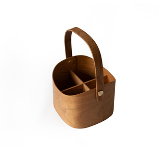 山隐造物桌面护肤品首饰化妆品收纳盒实木质笔筒大文具遥控器口红