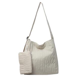 休闲大学生上课包包女2026新款流行百搭斜挎包时尚通勤单肩水桶包