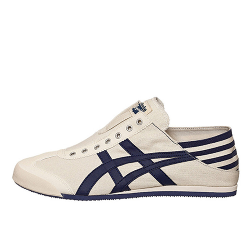 Onitsuka Tiger鬼塚虎懒人一脚蹬男女休闲帆布鞋TH342N-0250-4202