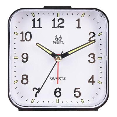 明珠星10cm夜光静音糖果色闹钟