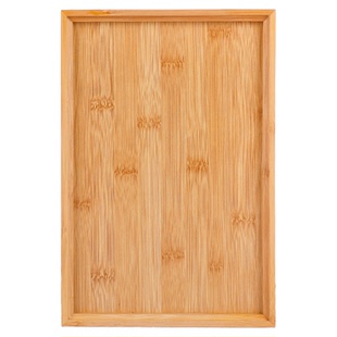 日式竹制托盘长方形熏酱端菜盘简约茶托盘收纳糕点商用餐饮烧烤盘