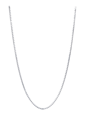 新品18K白色黄金周生生项链