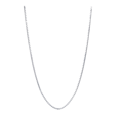 新品18K白色黄金周生生项链