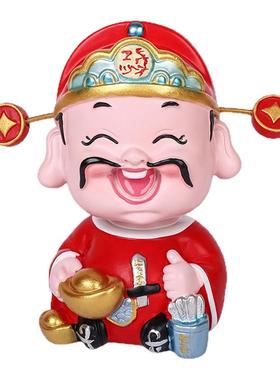 财神文创小摆件国风办公室桌面