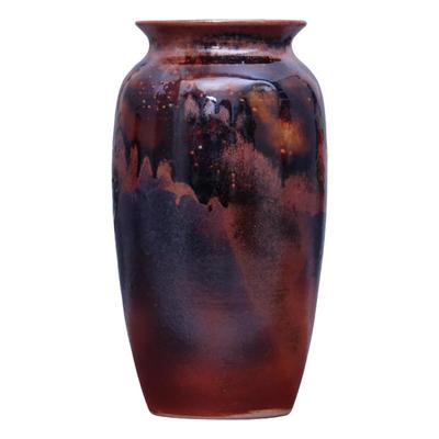 复古土釉建水紫陶花瓶花插