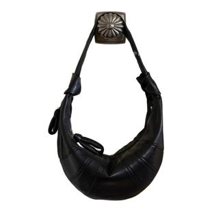 摩西奶奶 头层植鞣羊皮可颂牛角包手提腋下饺子包 2025秋冬新款包