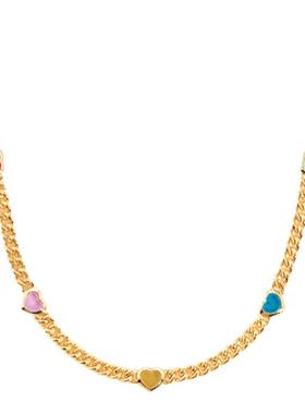 missoma心形果冻吊坠项链金女