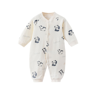 【夹薄棉保暖】婴儿秋冬连体衣