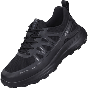 男鞋新款运动黑色网鞋透气网面老北京布鞋男软底防滑休闲通勤鞋子