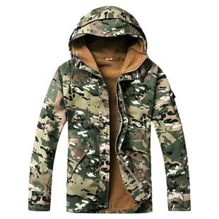 户外军迷彩战术G8风衣冲锋衣男士加绒加厚冬季保暖外套美军大衣