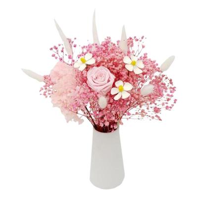 轻奢永生花干花真花摆件满天星