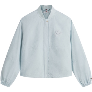 【防泼水】Tommy26春夏新款女装美式潮流宽松棒球领单夹克外套