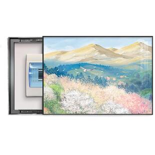 电表箱装饰画轻奢高级感2026新款配免打孔电箱电闸盒遮挡餐厅挂画