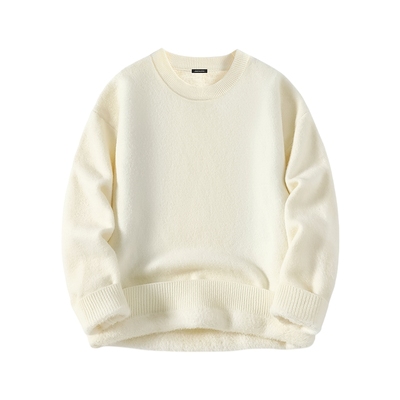 真维斯羊毛针织衫男加绒加厚毛衣