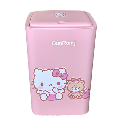 可爱大容量按压弹盖垃圾桶