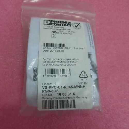 议价全新原装菲尼克斯 VS-PPC-C1-RJ45-MNNA-PG9-8Q5 1608016 现