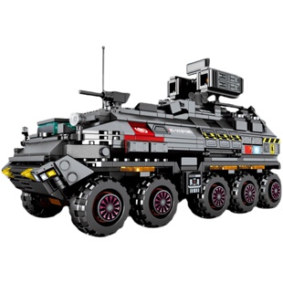 正版森宝积木流浪地球2周边运载车6运兵车12岁高难度男孩拼装玩具