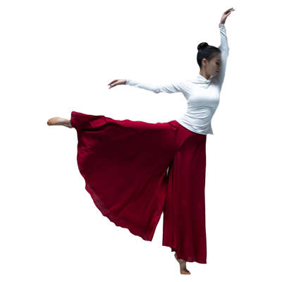 中国风成人飘逸阔腿裤舞蹈