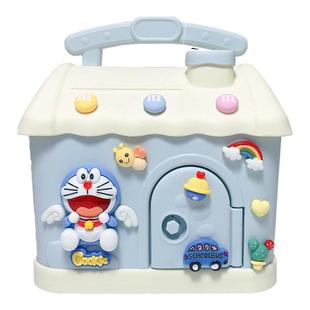 卡通大容量宝宝存钱罐儿童储蓄罐多功能塑料存钱小房子可爱收纳盒