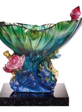 琉园琉璃装饰中式客厅摆件高档