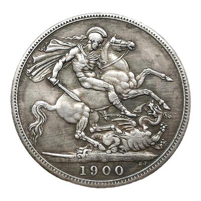 高浮雕英国马剑骑士披风复古硬币