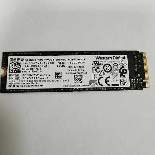 询WD/西数 SN730 512G M.2 nvme协议 22