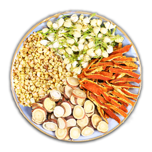 养胃茶健胃脾暖胃寒清香麦茶陈皮茉莉花甘草黑黄苦荞舒胃茶养生茶