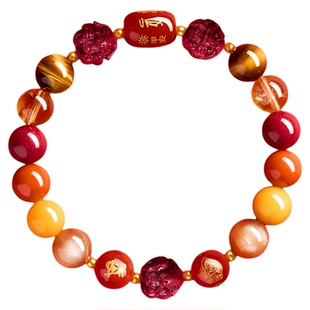 普陀山2026马年本命年手串太岁多宝手链属马天然水晶手串男女款