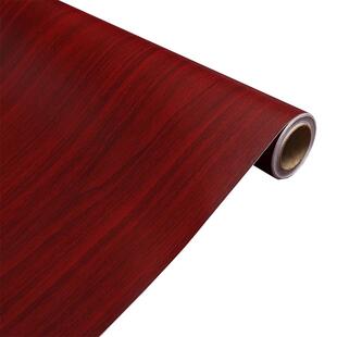 旧门翻新贴纸自粘防水卧室旧木门贴纸整张红木纹家具改造修补加厚