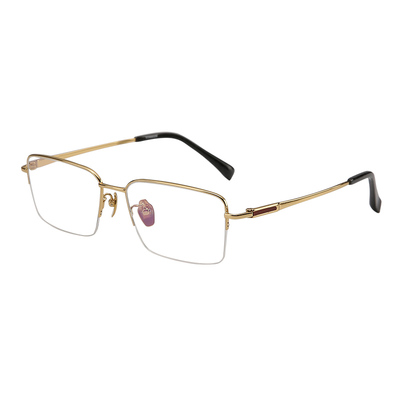 木川143mm近视眼镜男紫檀木镜架