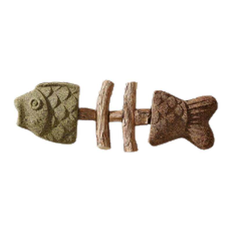 木天蓼猫薄荷耐咬磨牙玩具鱼骨