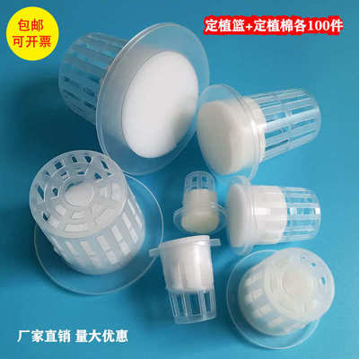 水培定植篮定植海绵固根器定植杯水耕无土栽培配件水培蔬菜定植棉