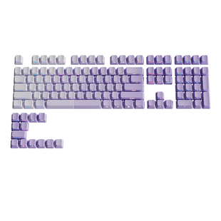 腹灵香芋流光侧刻键帽透光PBT耐磨耐打油原厂高度wooting nano68