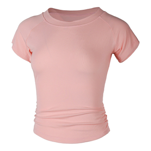 吉舞舞蹈服古典舞练功服套装一整套粉色日常可穿成人上衣短袖女