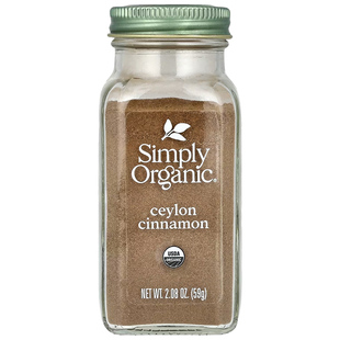 美国Simply Organic锡兰肉桂粉食用黄金奶可可咖啡专用烘焙姜黄