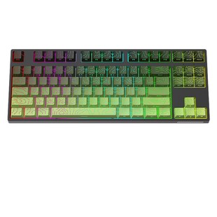 黑吉蛇DK87V2机械键盘等高线4.0蓝牙无线2.4G有线三模RGB光客制化