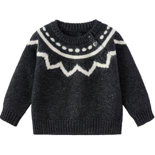 babylove宝宝毛衣秋冬款毛织上衣针织秋装婴幼儿休闲外出打底上装