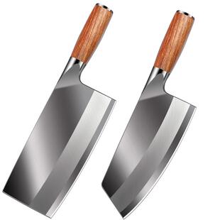 阳江锻打菜刀锋利超快厨师专用斩切两用刀家用切肉开刃女士小厨刀