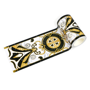 卫生间腰线装饰自粘墙角线厨房防水鎏金腰线贴客厅波导线瓷砖贴纸