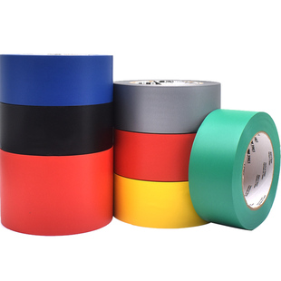 3m布基胶带强力高粘度胶布纯色防水密封3903单面胶无痕白黑银红色黄色地毯专用封窗胶带防风胶带大力警示胶带