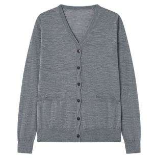 REFOUND TEN 设计师 26春夏新品 羊毛绞花针织马甲/开衫 SOLSOL