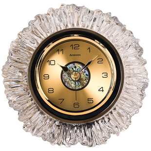 轻奢复古风桌面座钟带灯艺术装饰摆台式坐钟高级感摆钟高端大气