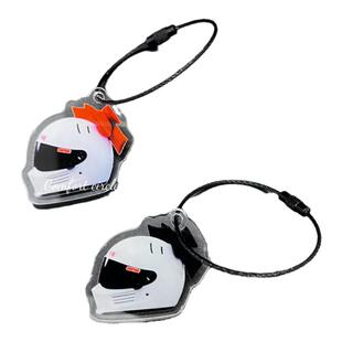 爆音少女来梦学姐同款辛普森simpson头盔蝴蝶结亚克力钥匙扣挂件