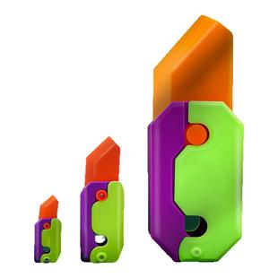 3d打印反重力直跳萝卜刀玩具正版网红升级款夜光胡萝卜小刀罗伯刀