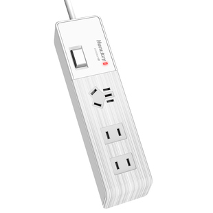 航嘉正品插座排插接线拖线板插板带线多功能家用面板多孔USB排插