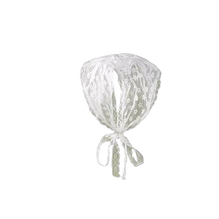 古力娜扎同款法式白色蕾丝头巾三角形田园风发巾气质法式头饰发带