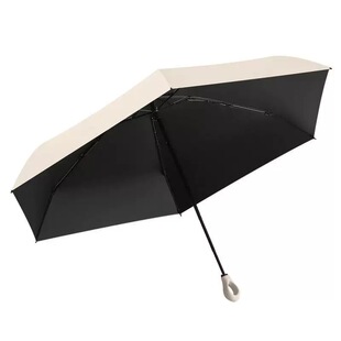 太阳伞胶囊带挂钩口袋防晒紫外线遮阳晴雨伞两用迷你折叠超轻便携