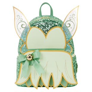 Loungefly迪士尼彼得潘小叮当正版周边迷你双肩包女背包圣诞礼物