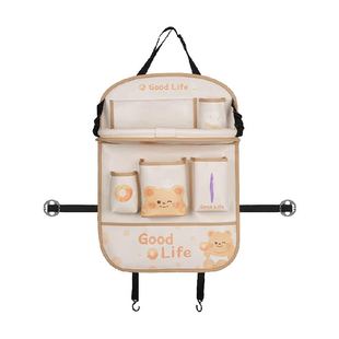 车载椅背收纳挂袋汽车座椅后背小桌板车载多功能收纳盒椅背置物架